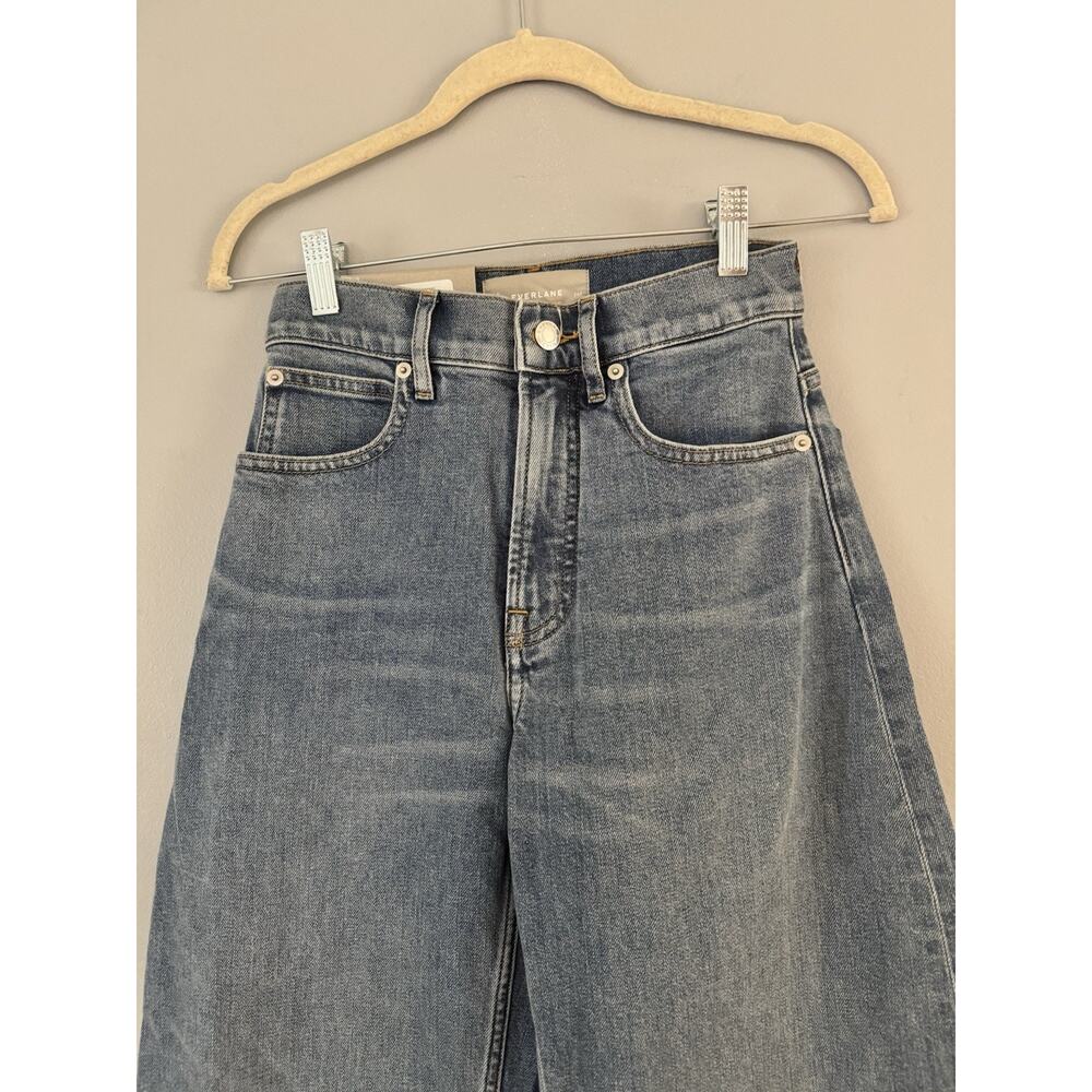 NWT Everlane The Way High Curve Jean Barrel Leg Vintage Blue Women’s Size 24 - Picture 5 of 9